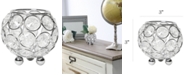 Elegant Designs Elipse Crystal Circular Bowl Candle Holder, Flower Vase, Wedding Centerpiece